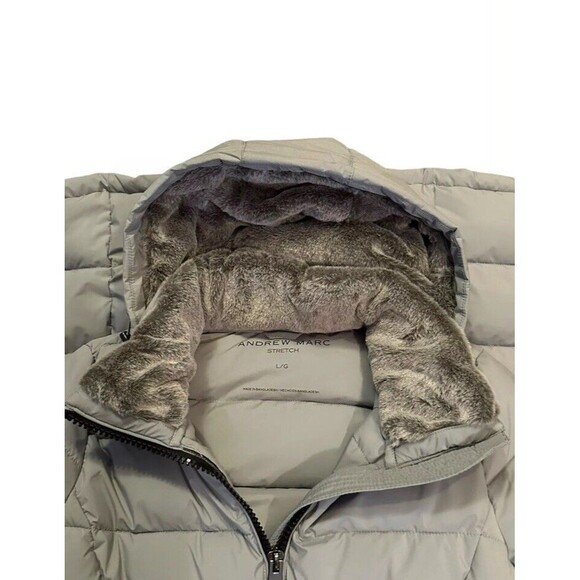 Andrew Marc Women's Long Stretch Parka Jacket Large - Picture 9 of 9